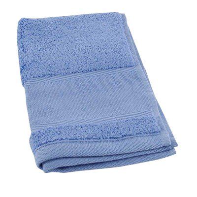 Serviette invité DMC coton 500 g m2 073 bleu méditerranéen à broder