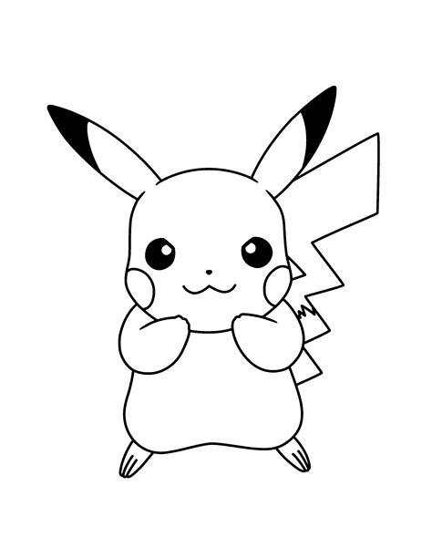 Dibujos Pikachu Para Dibujar Imprimir Colorear Y Recortar Fácilmente