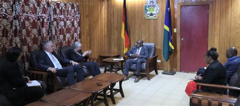 German Envoy Meets Pm Solomon Star News