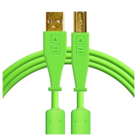 Dj Tech Tools Chroma Usb B Cable 1 5m Green At Gear4music