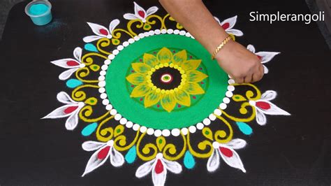 Latest Simple Margazhi Kolam Designs Freehand Rangoli Designs