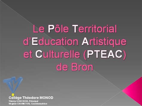 Le Ple Territorial Deducation Artistique Et Culturelle Pteac