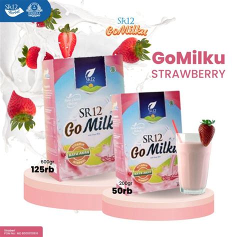 Jual Susu Go Milku Strawberry Sr Susu Etawa Murni Bebas Gula