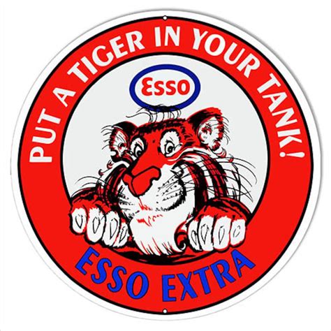 Esso Gasoline Put a Tiger in Your Tank Metal Sign, 4 Sizes Available ...