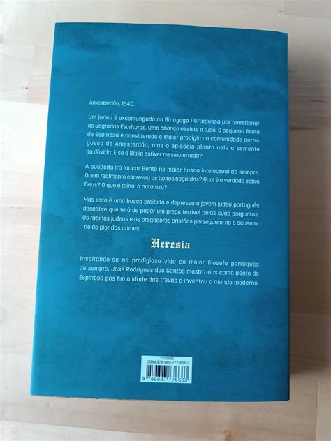 Livro Jos Rodrigues Dos Santos O Segredo De Espinosa Cidade Da Maia