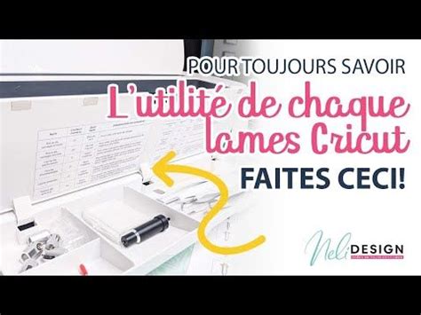 Il Y A Beaucoup De Lames Roues Et Pointes Disponibles Pour La Cricut