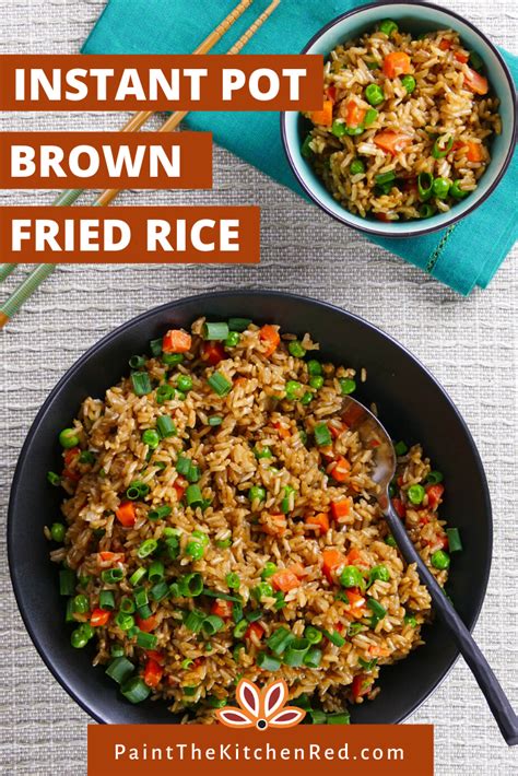 Healthy Chinese Style Instant Pot Brown Rice And Vegetables Recipe Brown Rice Side Dish