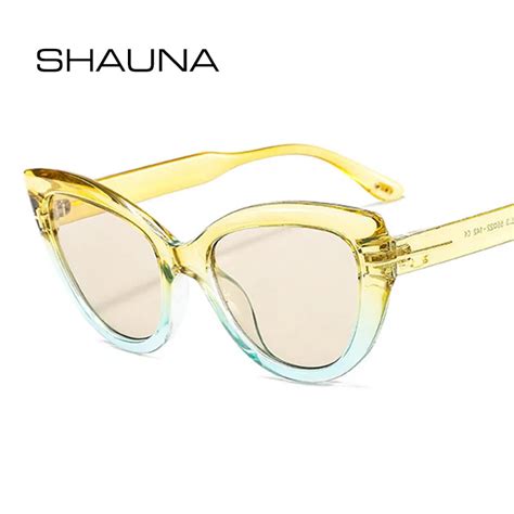 Shauna Fashion Cat Eye Women Sunglasses Gradient Shades Retro Optical