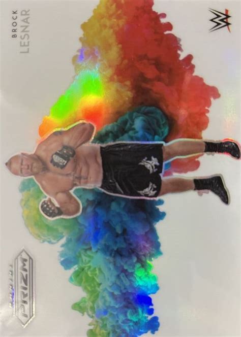 Brock Lesnar Prizm Wwe Color Blast Ssp Price Guide Sports