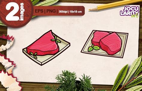 Funny Red Fish Meat Cartoon Illustration Graphic by JocularityArt · Creative Fabrica