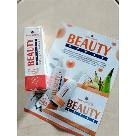 Jual New Natura Beauty Spray Dna Salmon Glutathion Collagen 60 Ml Asli