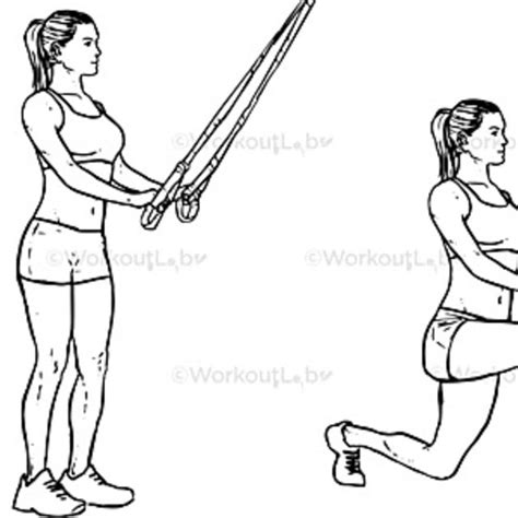 Trx Reverse Lunge By Mar A Soto Ejercicio C Mo Hacerlo Skimble