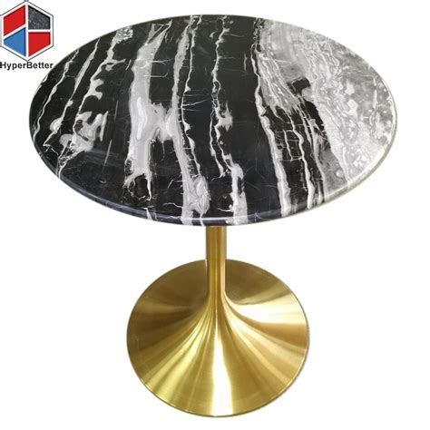 Round Black Marble Dining Table Only Marble Table Factory