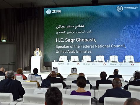 Saqr Ghobash Opens Inter Parliamentary Union Meeting Accompanying COP28