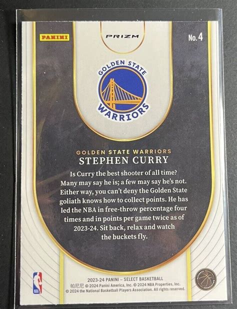 Panini Select Stephen Curry Neon Icon Green Prizm Golden State