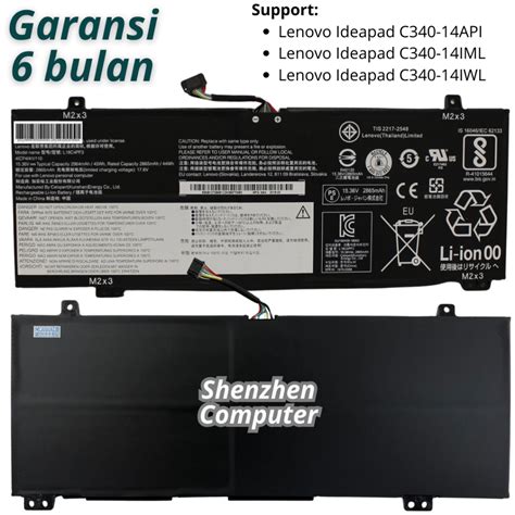 Jual Baterai Lnovo Ideapad C340 14API 14IML 14IWL L18C4PF3 New Battery