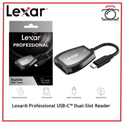 Lexar® Professional Usb C™ Dual Slot Reader Shopee Malaysia