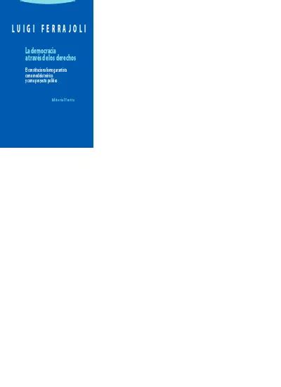 EL PROYEcTO POLÍTIcO Luigi Ferrajoli La Democracia a Traves de Los