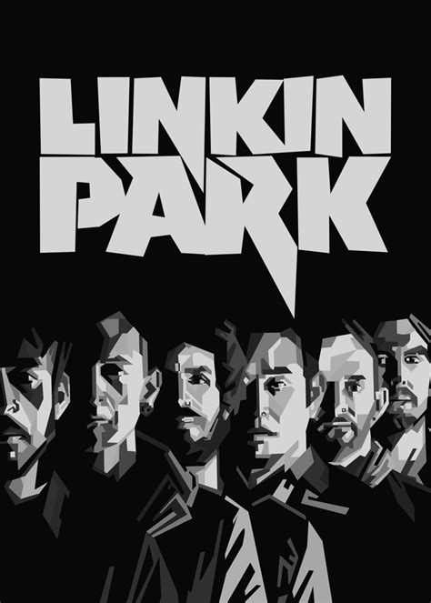 Linkin Park Popular Poster Picture Metal Print Paint By Mshel Tyan