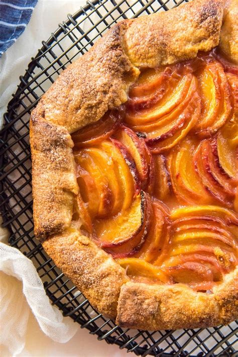 Easy Peach Galette Recipe The Flavor Bender