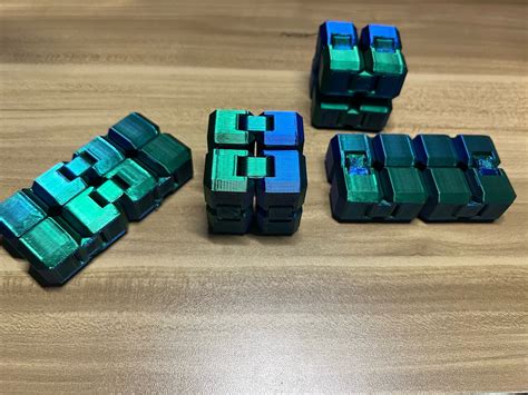 D Printed Infinity Cube Fidget Toy Ultimate Stress Relief And Focus