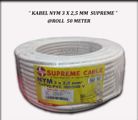 Kabel Nym X X Mm Supreme Harga Eceran Per Meter Lazada