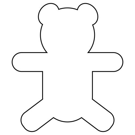 Free Printable Teddy Bear Template Printables Template Free