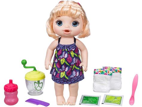 Boneca Baby Alive Papinha Divertida Acessórios Hasbro Bonecas