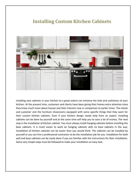 Ppt The Best Kitchen Cabinets Powerpoint Presentation Free Download Id7283102