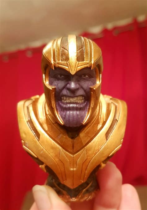 Thanos bust. First print off the elegoo Ive fully painted. : r/minipainting