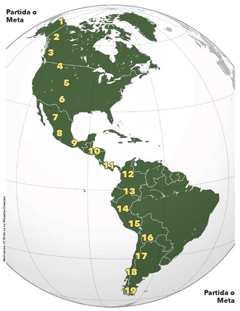 Mapa Del Juego De Aves Migratorias Iniciativas Educativas Y De