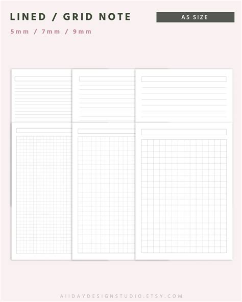 Printable A5 Lined Paper Template Printable Templates