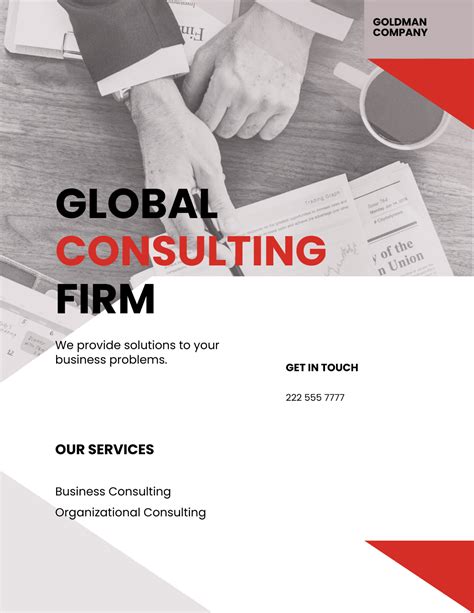 Free Consultant Flyer Template Edit Online And Download