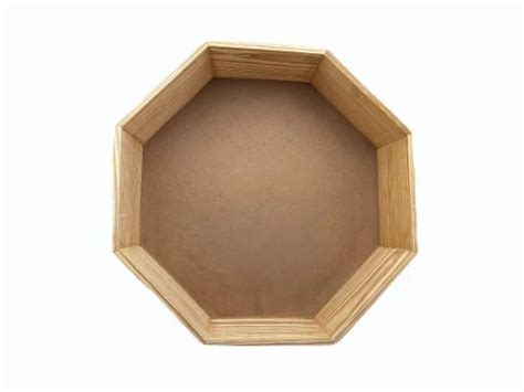 Pinewood Hexagonal Shape Tray Ideal For Gifting Purposes For Dry Fruits