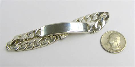 Tiffany Co Sterling Silver Men S Id Cuban Link Bracelet