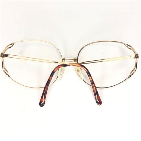 Vintage Authentique Christian Dior Lunettes Gold Tortoise Etsy