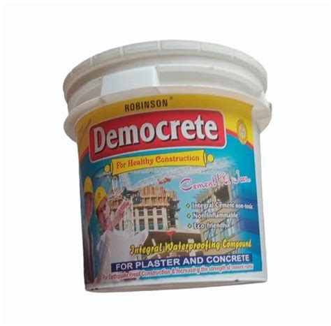 White Litre Robinson Democreate Integral Waterproofing Compound For