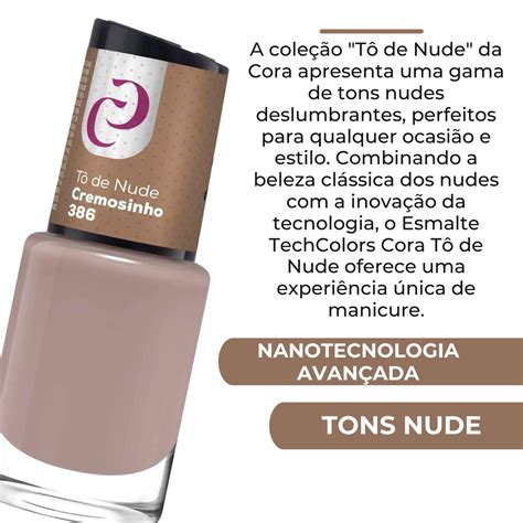 Esmalte Cora Cole O To De Nude Cremoso Cremosinho Ml Gabeauty