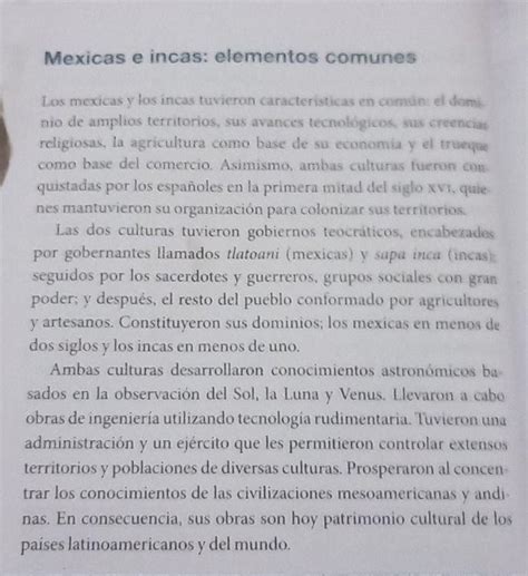 Un Resumen De Lo Mas Importante Del Libro De Historia De Sexto Grado De