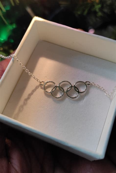 Olympic Rings Necklace Olympic Necklace Sport Necklace Sport Etsy