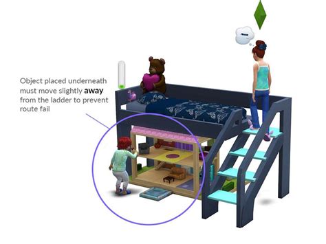 Двухъярусная детская кровать - Объекты - Моды для Sims 4