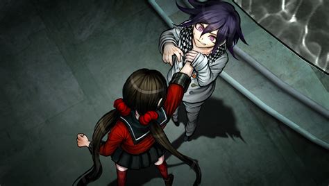 Image Danganronpa V3 Cg Maki Harukawa Strangling Kokichi Oma 1