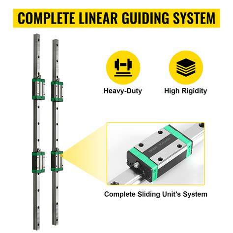 Vevor Linearlager Gleitschiene 2 Stk Hsr20 2000 Mm Linearführung