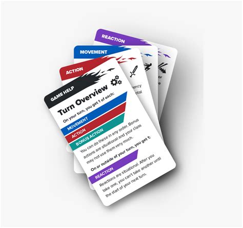 Product Dnd Action Cards 5ed Hd Png Download Kindpng