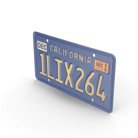 California License Plate PNG Images & PSDs for Download | PixelSquid ...