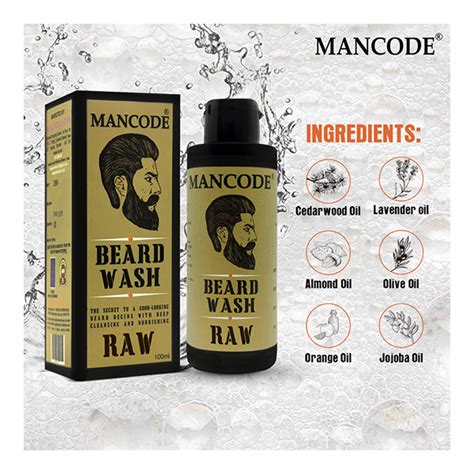 Buy Mancode Beard Wash Raw Ml Online At Best Price Beard Wash