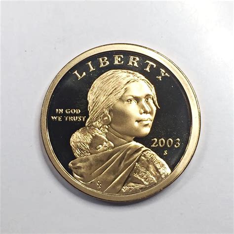 2003 S Proof Sacagawea Dollar W Deep Mirrors And Cameos Property Room