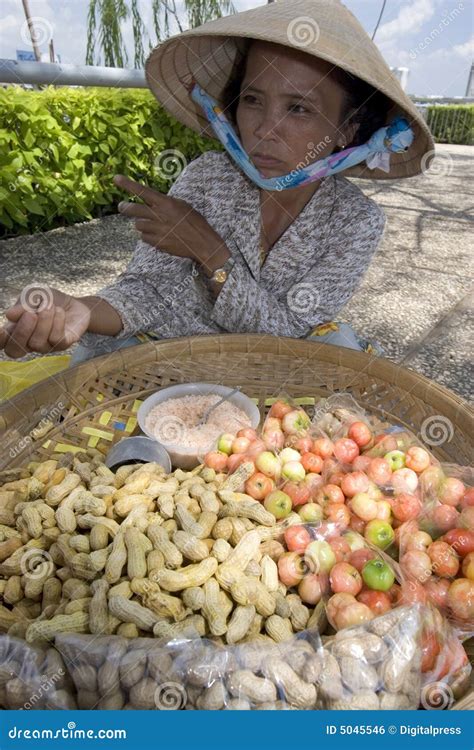 Street Vendor In Can Tho Editorial Photo Image Of Street