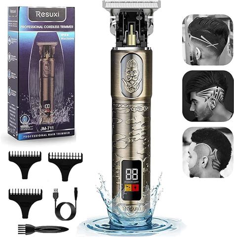 Resuxi Professional Men S Hair Clippers Cordless Zero Gapped Trimmers