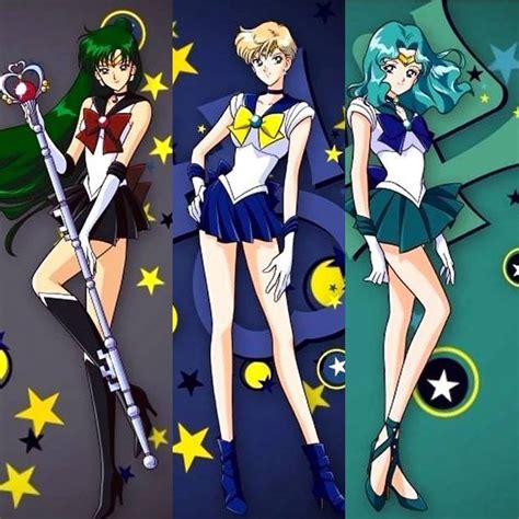 Outer Senshi Groups By Marco Albiero Sailor Moon Art Sailor Moon Sailor Scouts